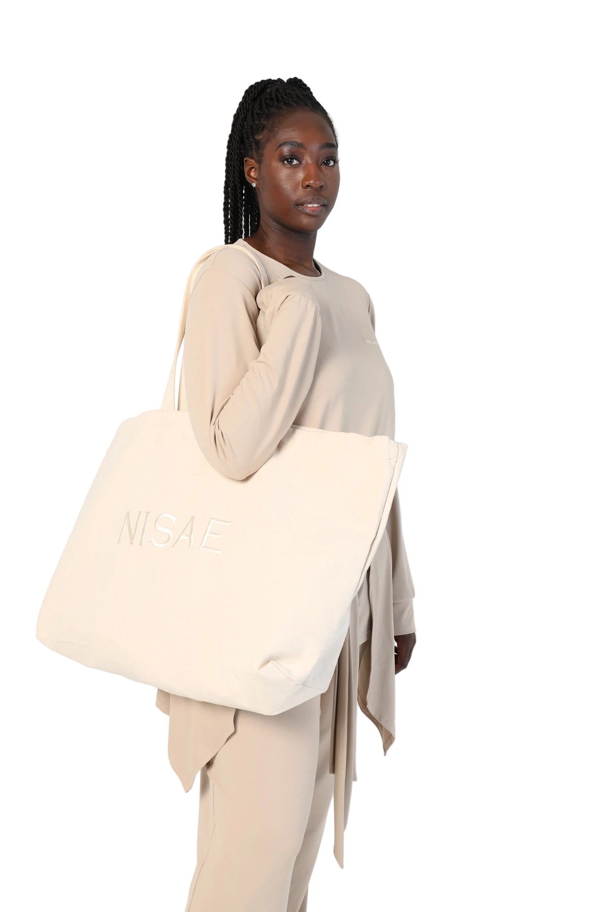 WIDE LEG PANTS BEIGE