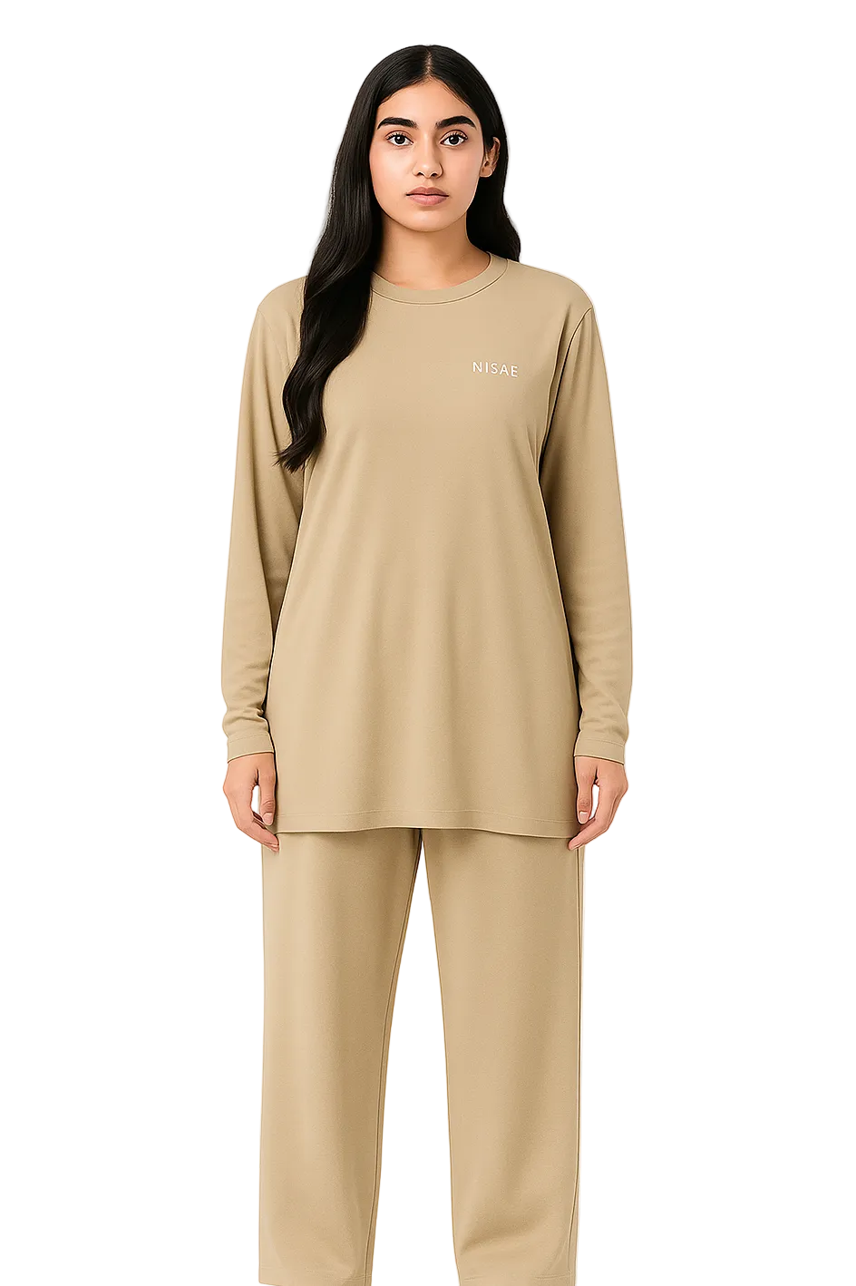 WIDE LEG PANTS BEIGE